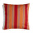 Sunbrella Outdoor Stripe Pillow - Bravada Salsa on a white background