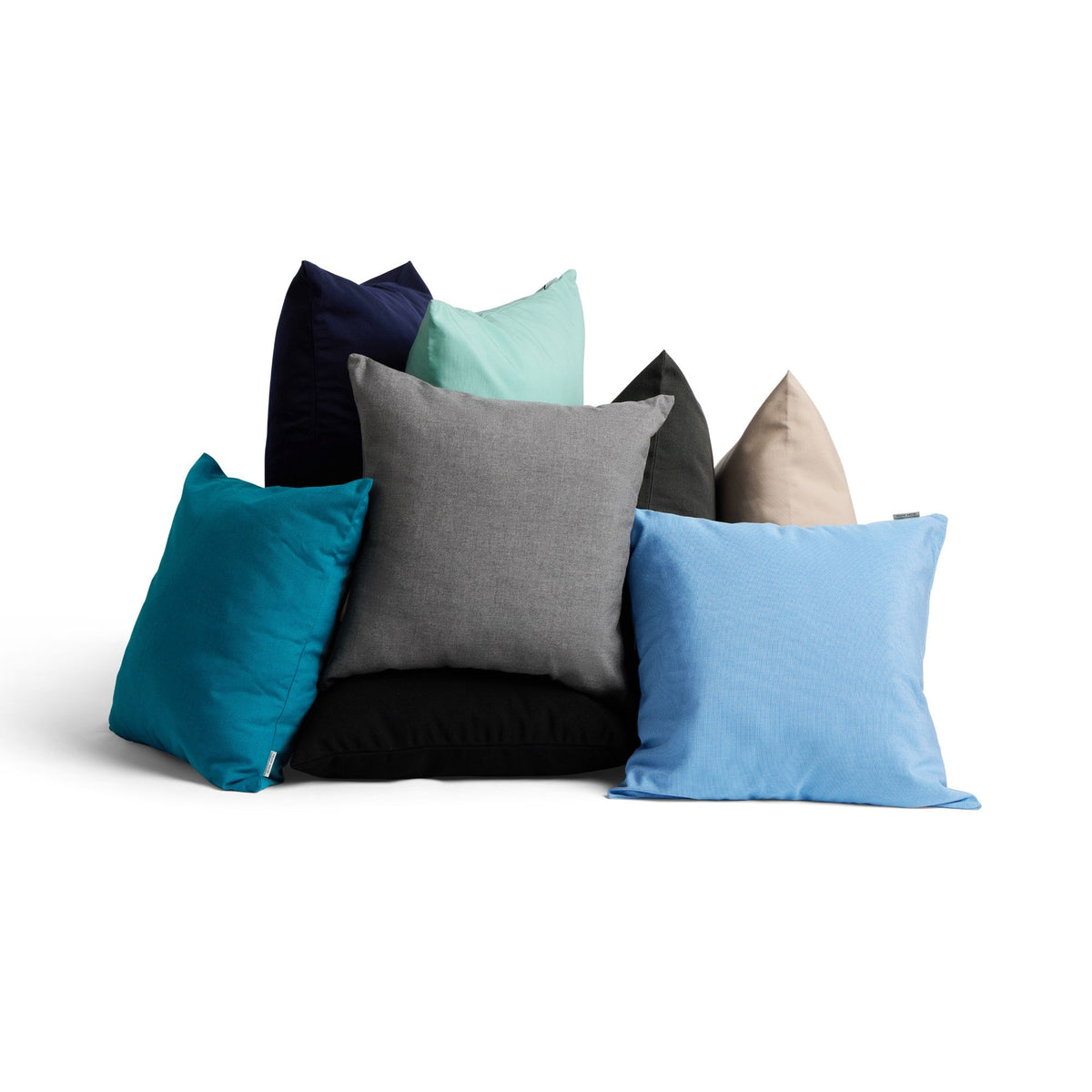 Sunbrella outdoor solid throw pillows
