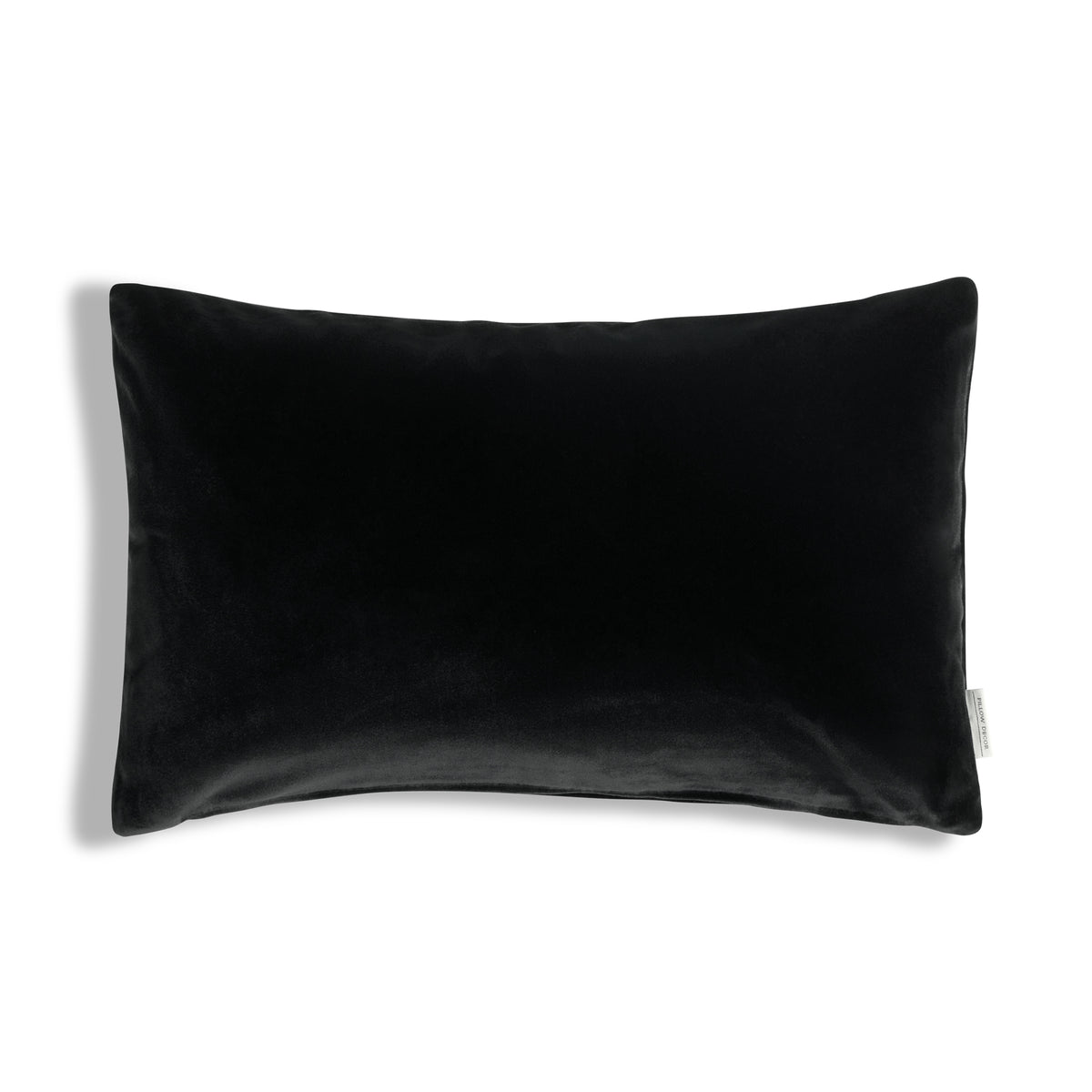 Castello Velvet Pillow - Black - 12x20 lumbar pillow