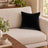 Castello Velvet Pillow - Black - 17x17 square pillow - lifestyle