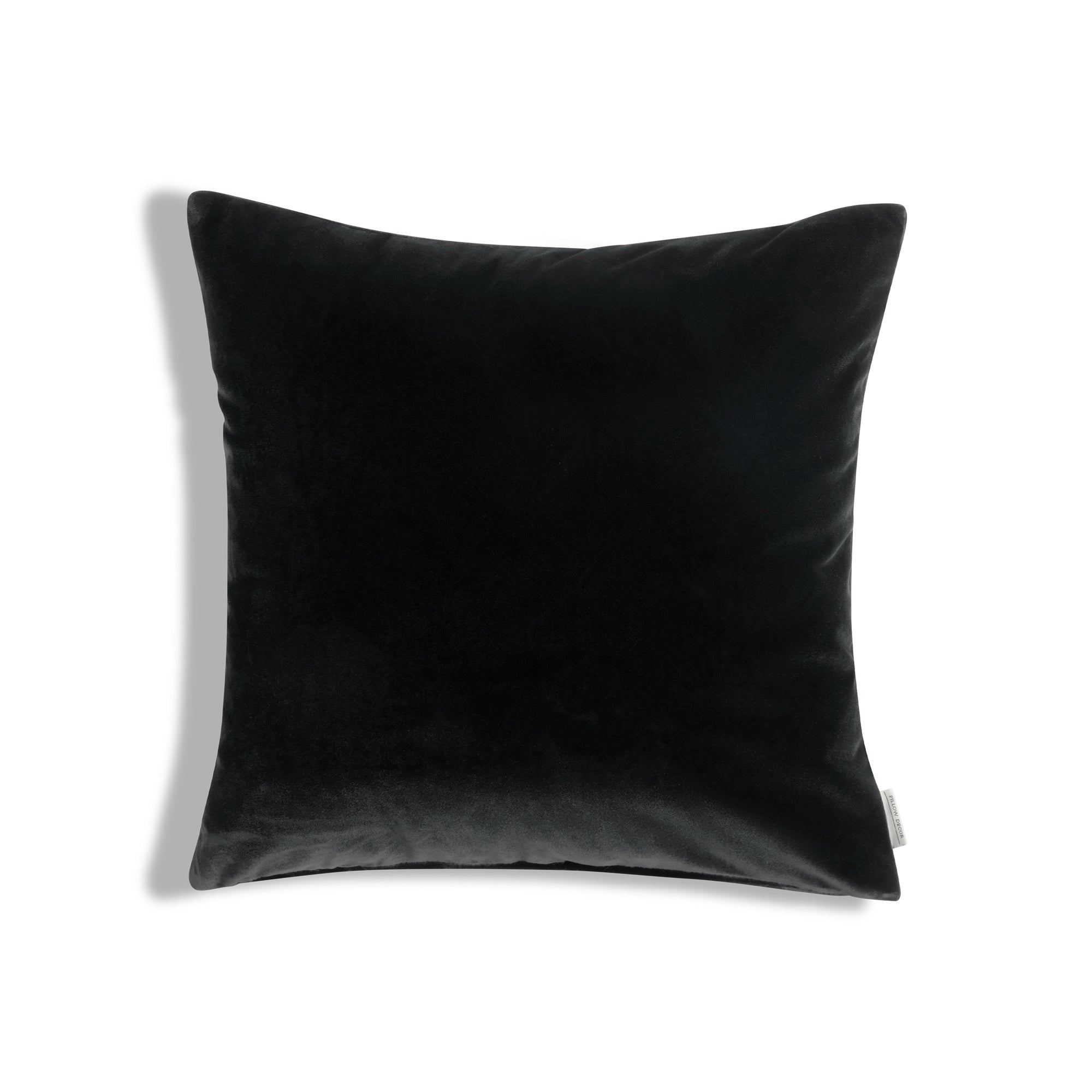 Castello Velvet Pillow - Black - 17x17 square pillow