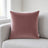 Castello Velvet Pillow - Blush - 20x20 square pillow - lifestyle