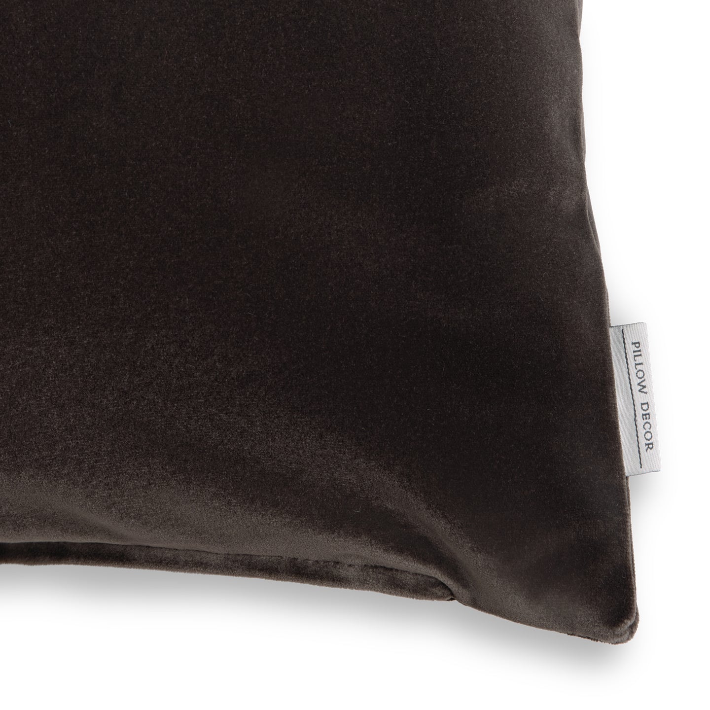 Castello Velvet Pillow - Brown - corner detail | all-groups