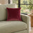 Castello Velvet Pillow - Burgundy - 17x17 square pillow - lifestyle