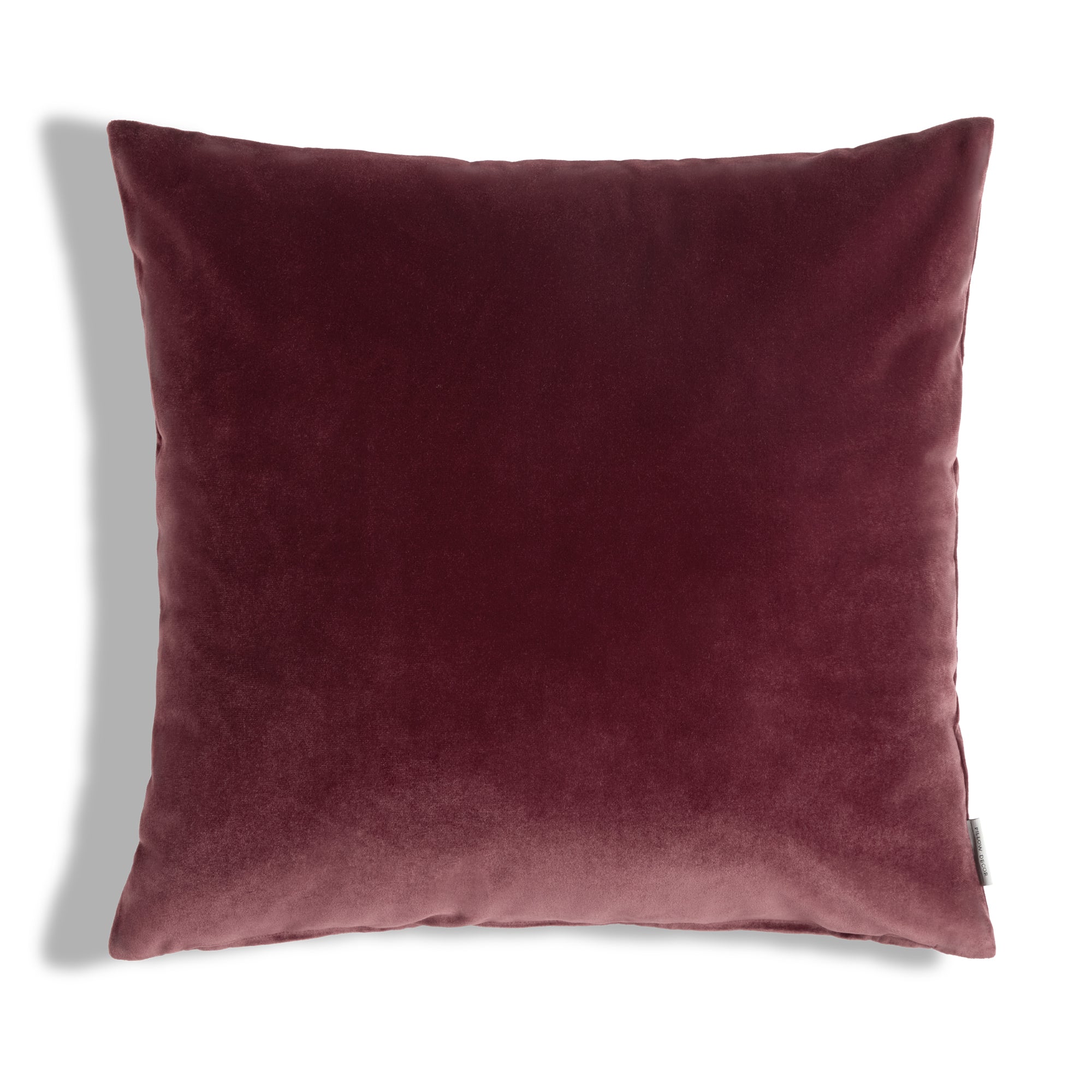 Castello Velvet Pillow - Burgundy - 20x20 square pillow