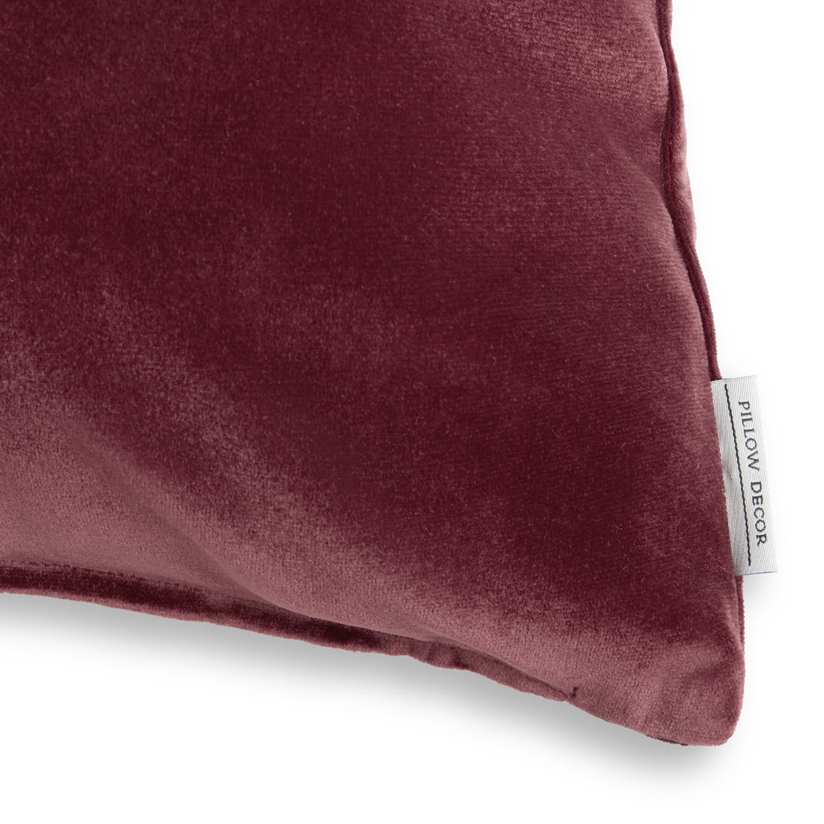 Castello Velvet Pillow - Burgundy - corner detail | all-groups