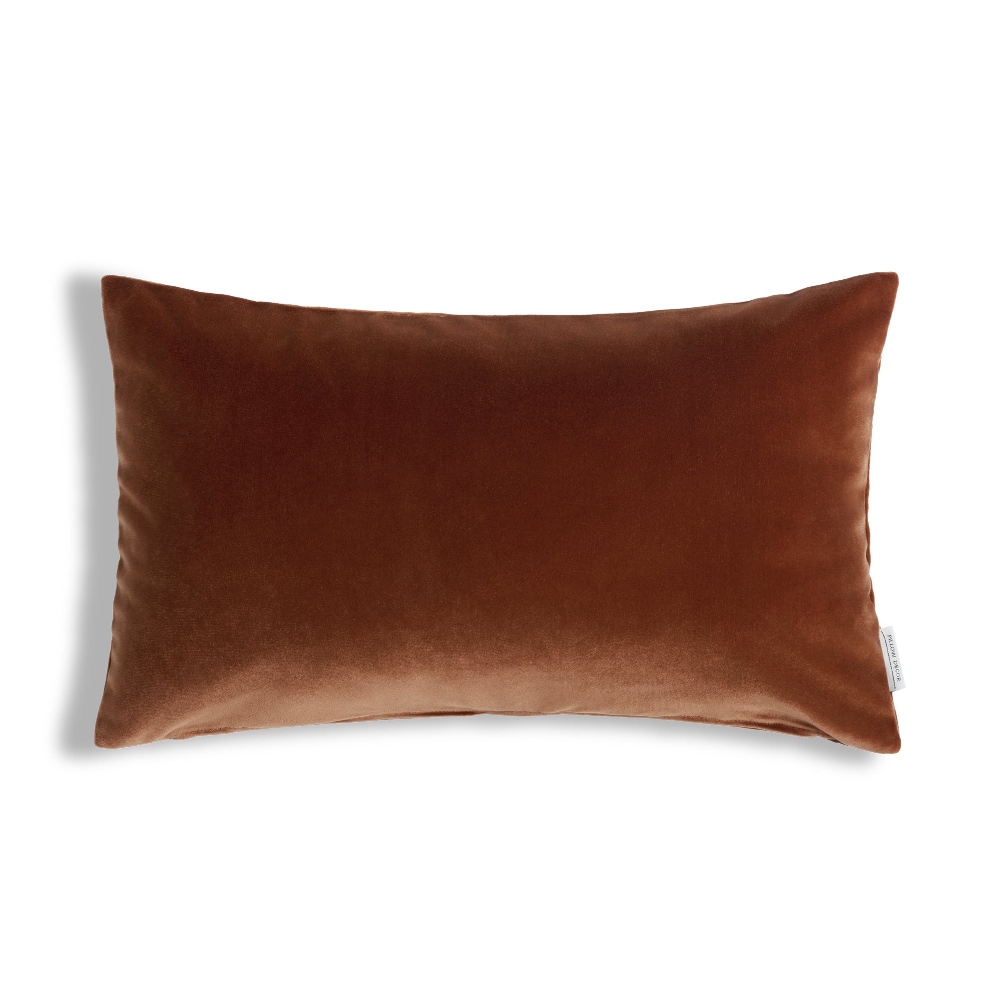 Castello Velvet Pillow - Burnt Orange - 12x20 lumbar pillow