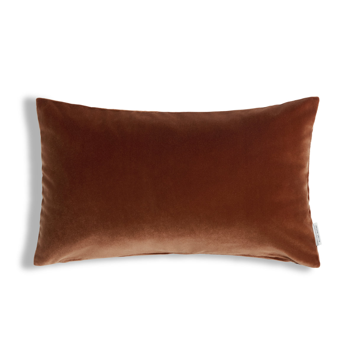 Castello Velvet Pillow - Burnt Orange - 12x20 lumbar pillow