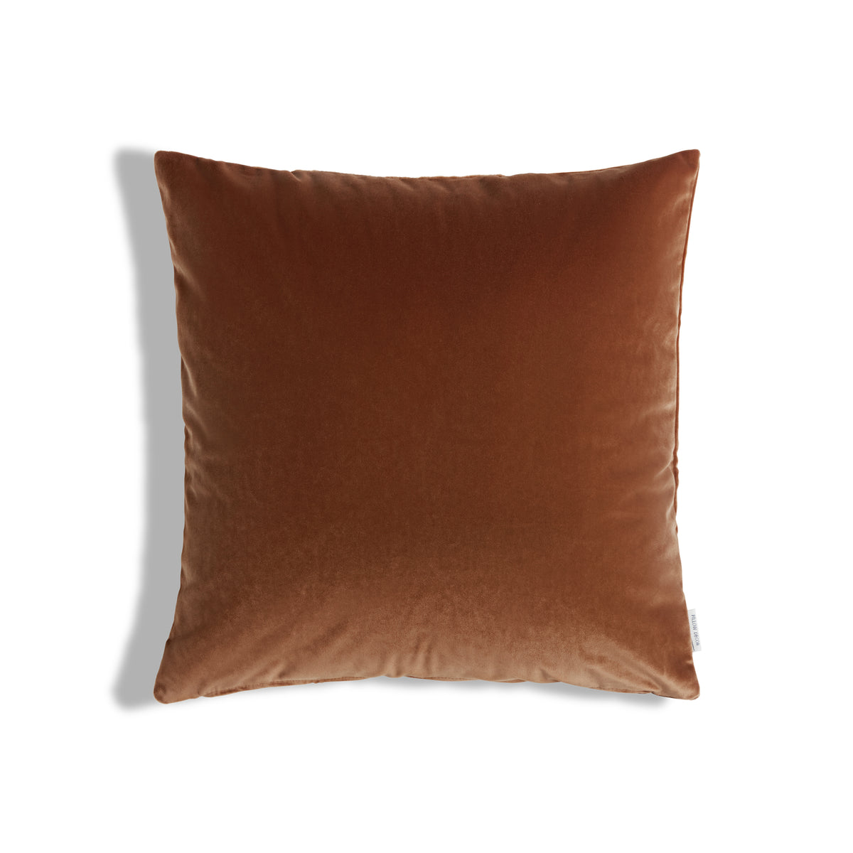Castello Velvet Pillow - Burnt Orange - 17x17 square pillow