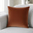 Castello Velvet Pillow - Burnt Orange - 20x20 square pillow - lifestyle