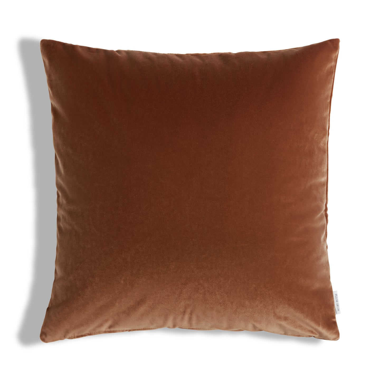 Castello Velvet Pillow - Burnt Orange - 20x20 square pillow