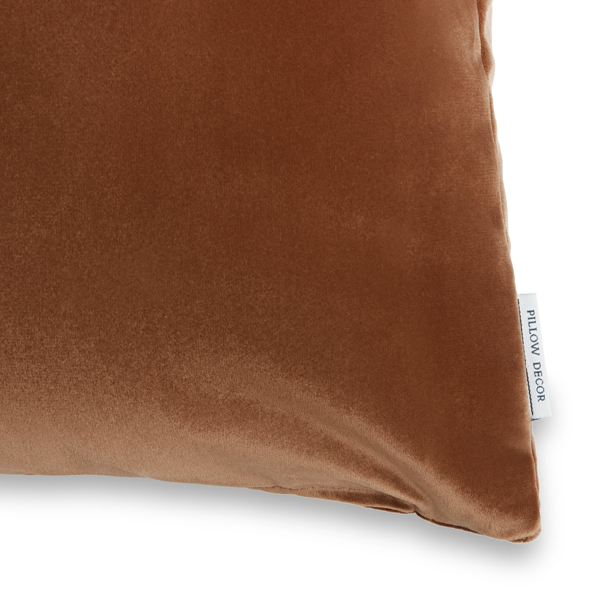 Castello Velvet Pillow - Burnt Orange - corner detail | all-groups
