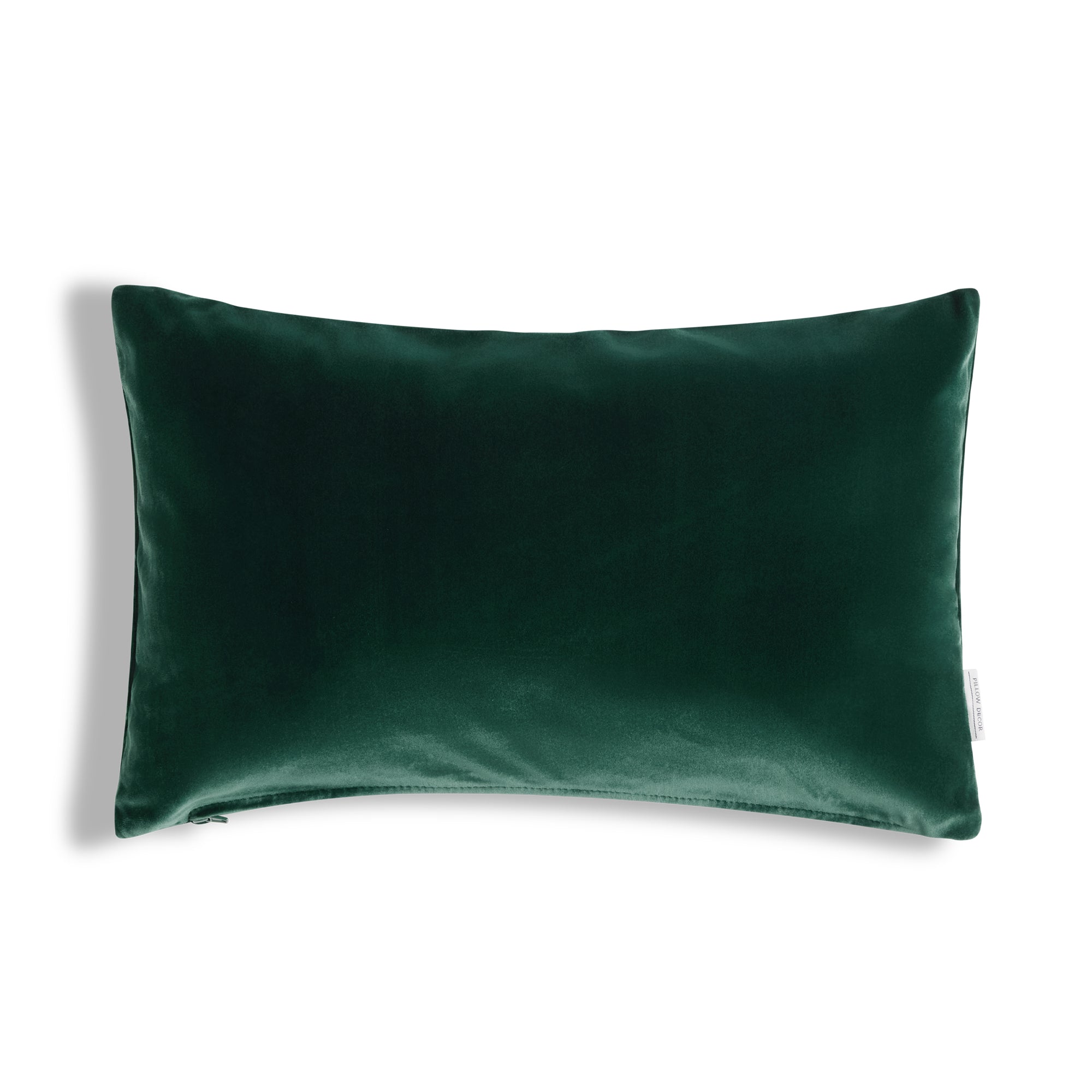 Castello Velvet Pillow - Emerald Green - 12x20 lumbar pillow