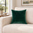 Castello Velvet Pillow - Emerald Green - 17x17 square pillow - lifestyle