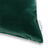 Castello Velvet Pillow - Emerald Green - corner detail | all-groups