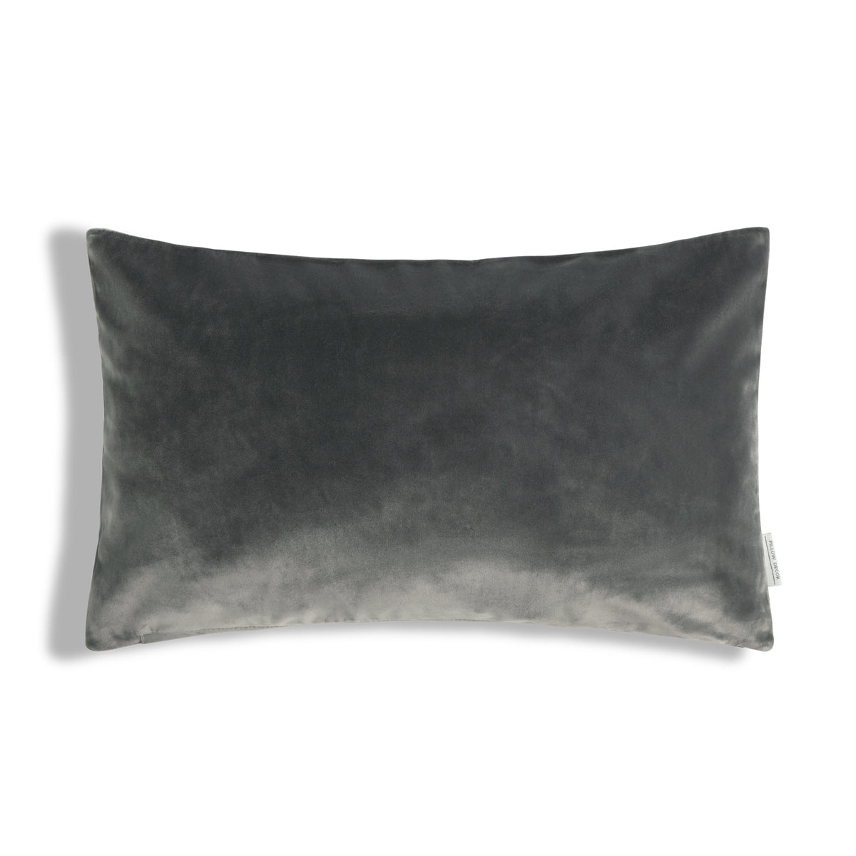 Castello Velvet Pillow - Graphite Gray - 12x20 lumbar pillow