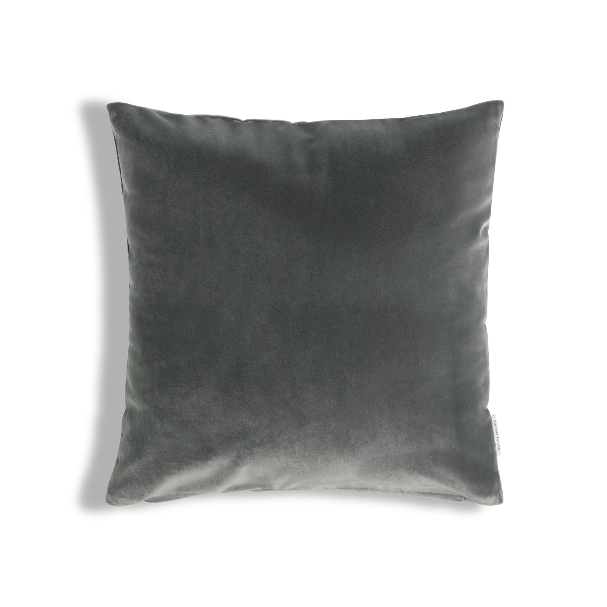 Castello Velvet Pillow - Graphite Gray - 17x17 square pillow