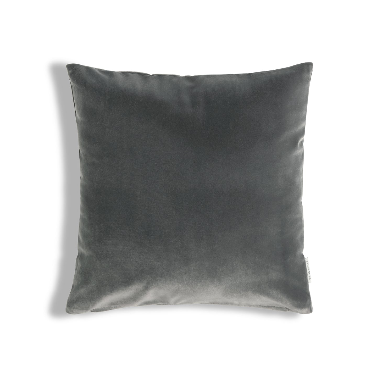 Castello Velvet Pillow - Graphite Gray - 17x17 square pillow