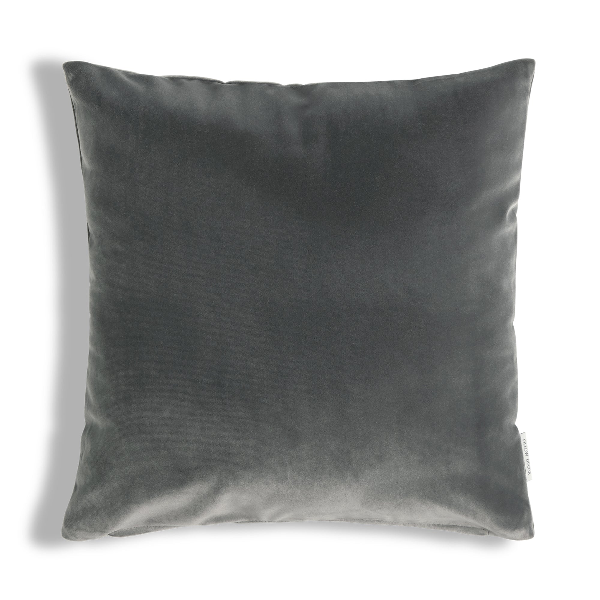 Castello Velvet Pillow - Graphite Gray - 20x20 square pillow
