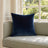 Castello Velvet Pillow - Midnight Blue - 17x17 square pillow - lifestyle