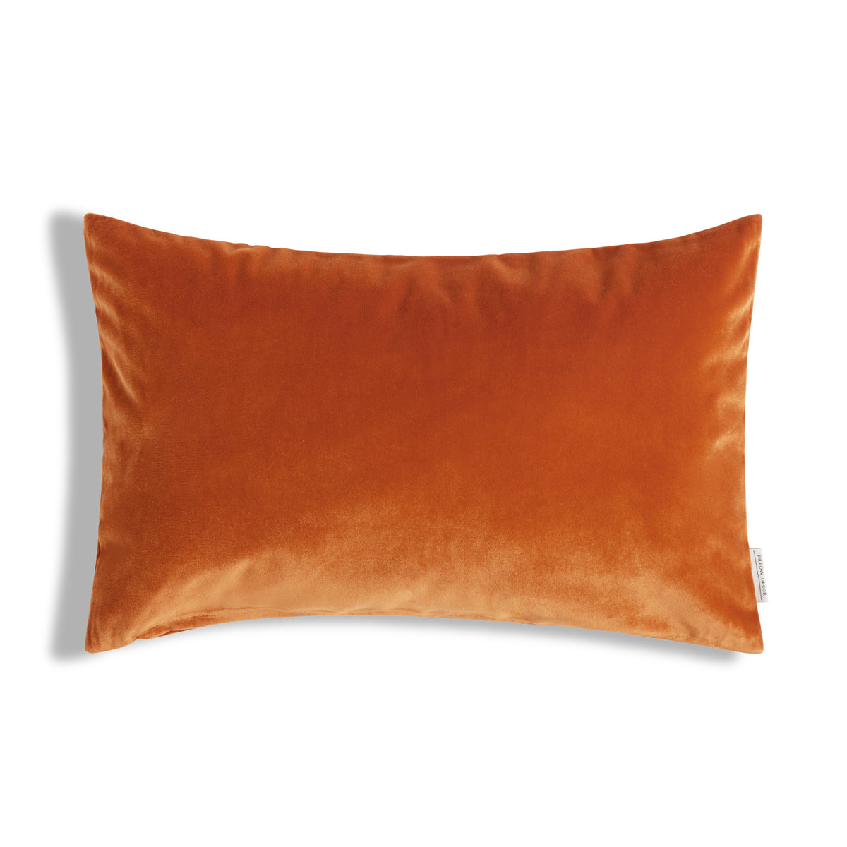 Castello Velvet Pillow - Orange - 12x20 lumbar pillow