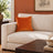 Castello Velvet Pillow - Orange - 17x17 square pillow - lifestyle