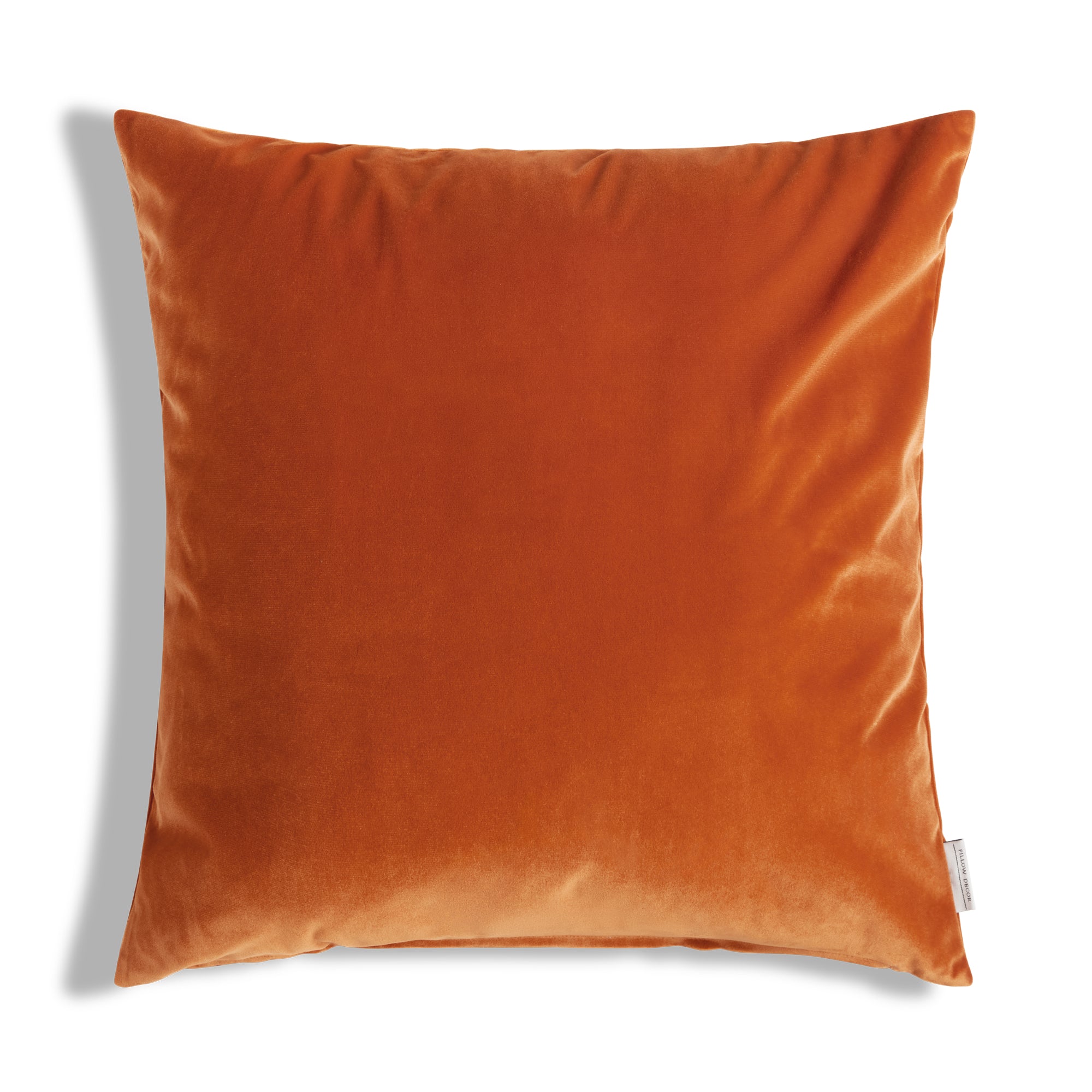 Castello Velvet Pillow - Orange - 20x20 square pillow