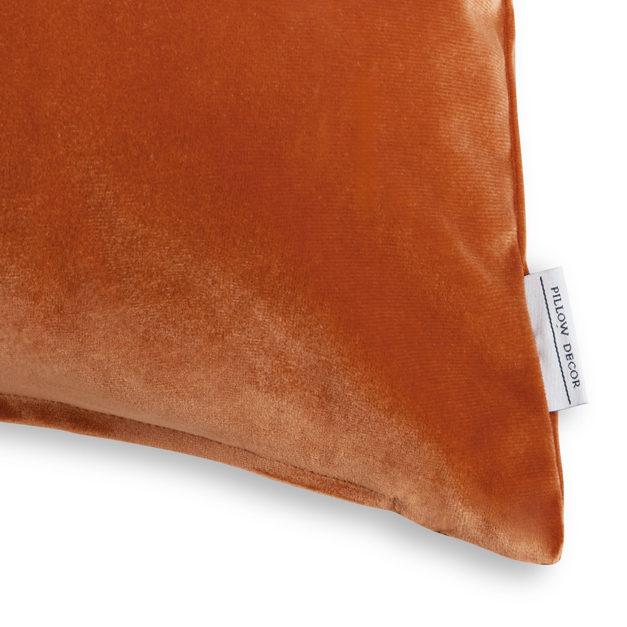 Castello Velvet Pillow - Orange - corner detail | all-groups
