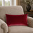 Castello Velvet Pillow - Red - 12x20 rectangular pillow - lifestyle