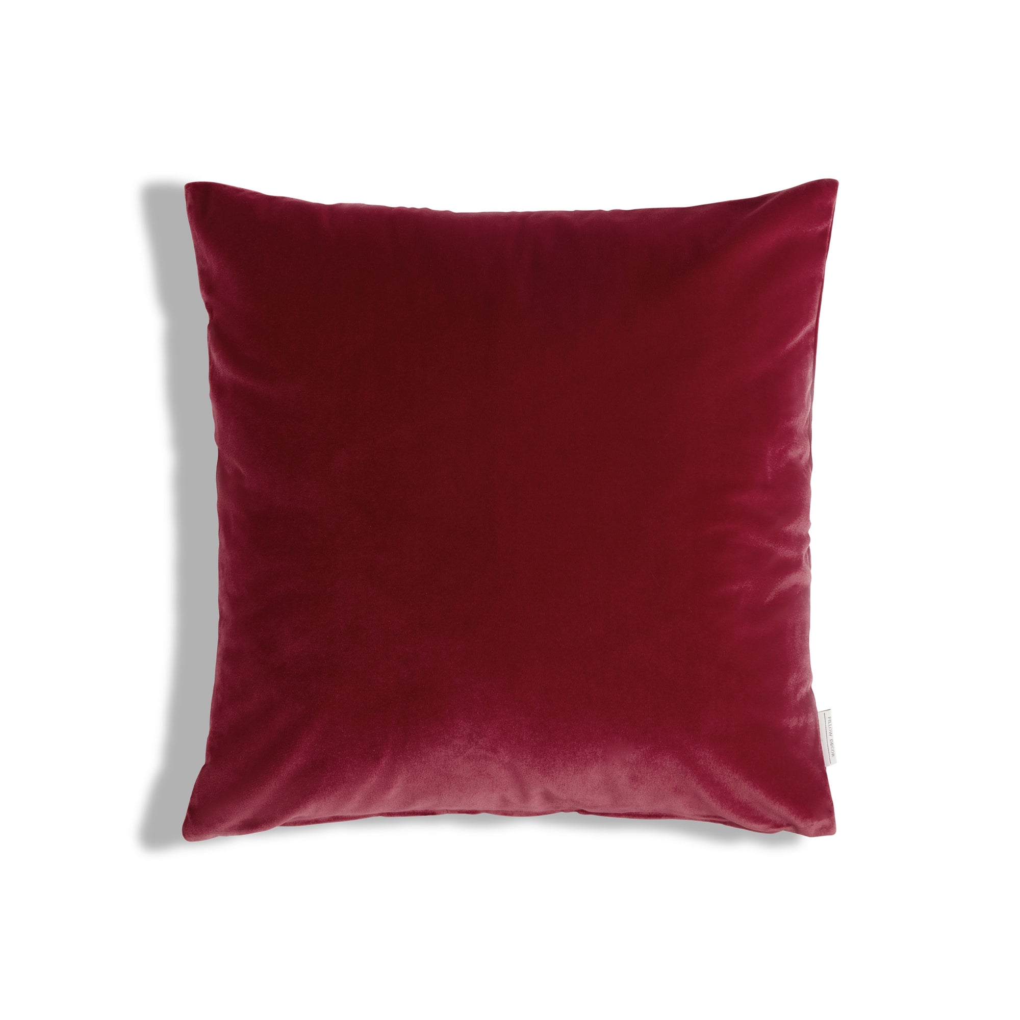 Castello Velvet Pillow - Red - 17x17 square pillow