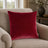 Castello Velvet Pillow - Red - 20x20 square pillow - lifestyle
