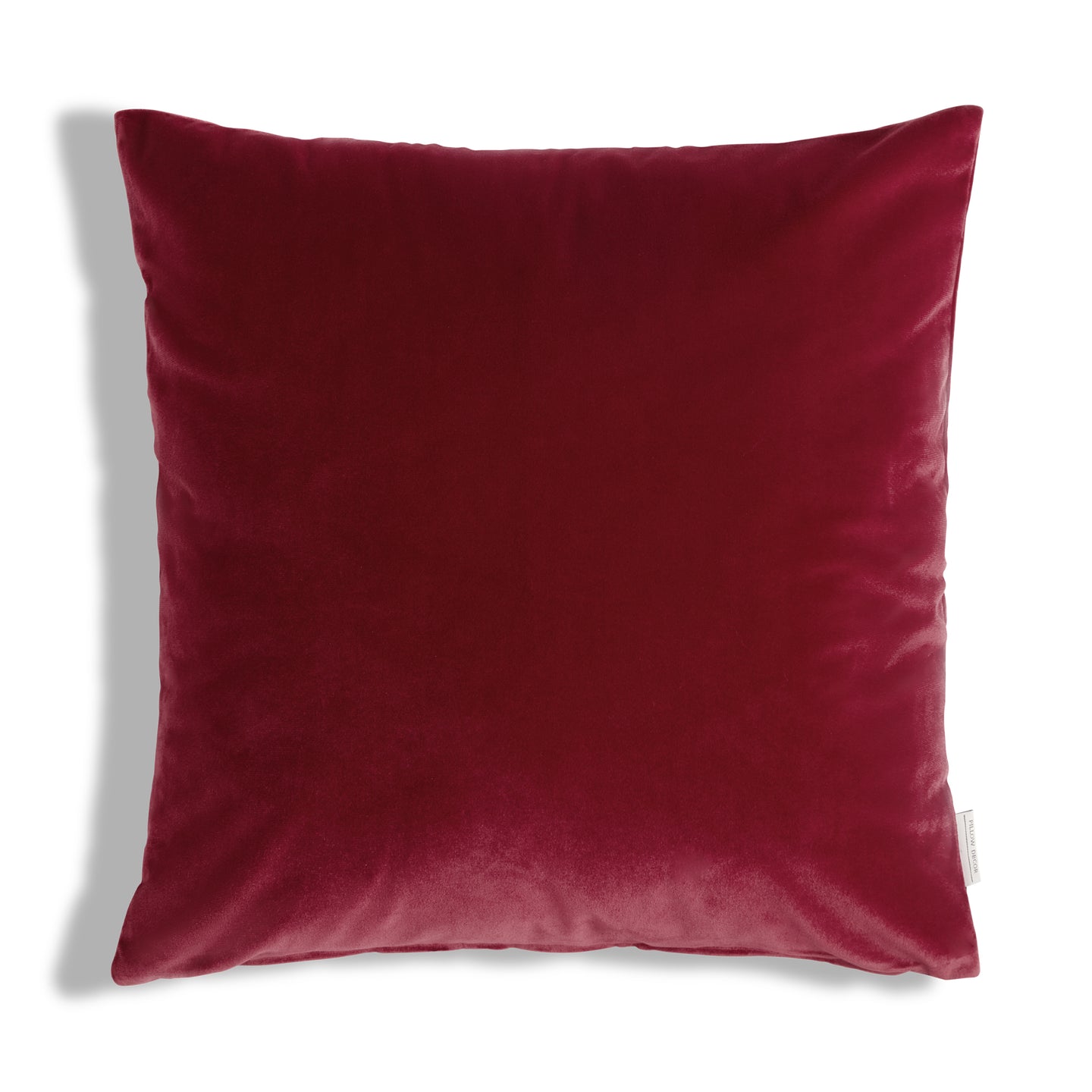 Castello Velvet Pillow - Red - 20x20 square pillow