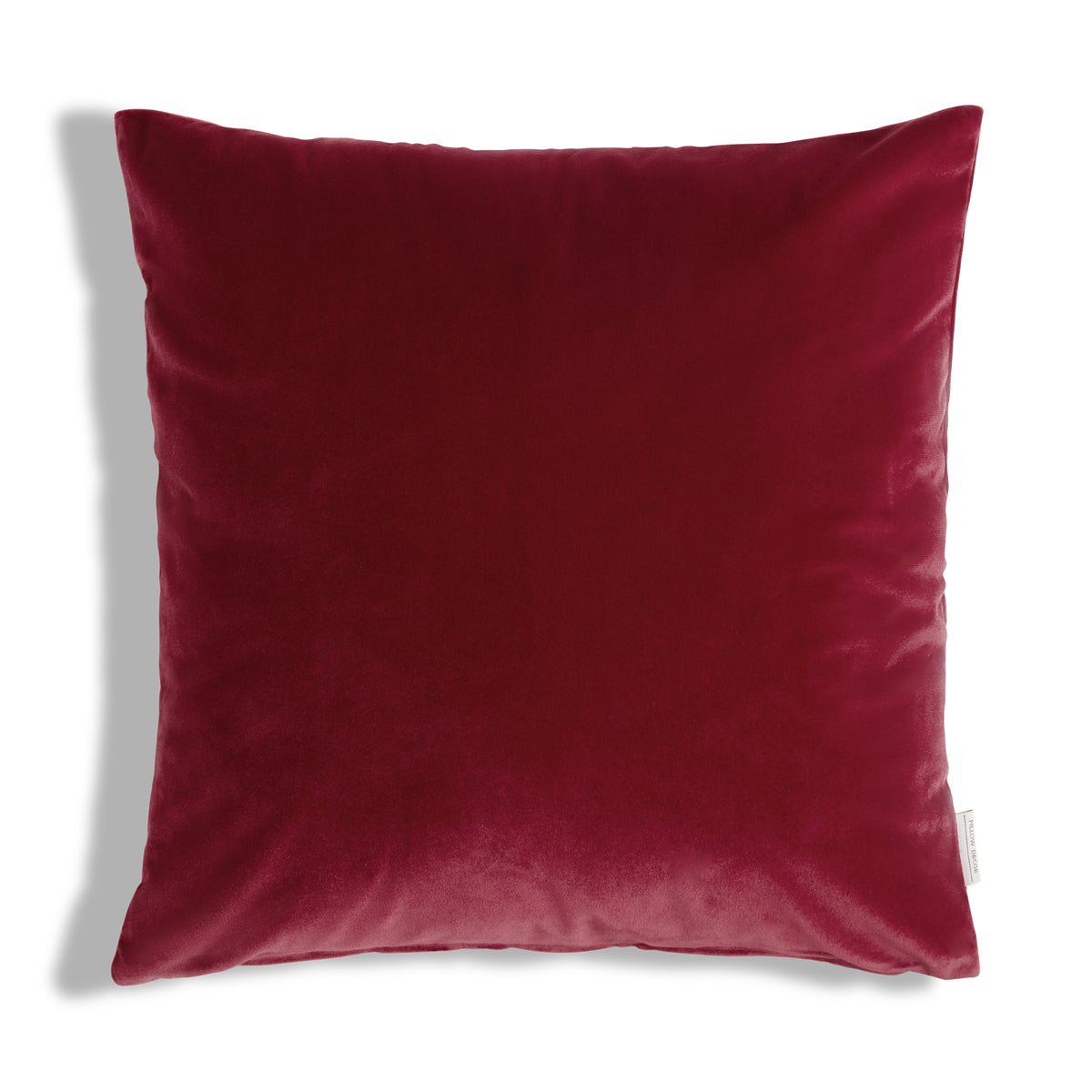 Castello Velvet Pillow - Red - 20x20 square pillow