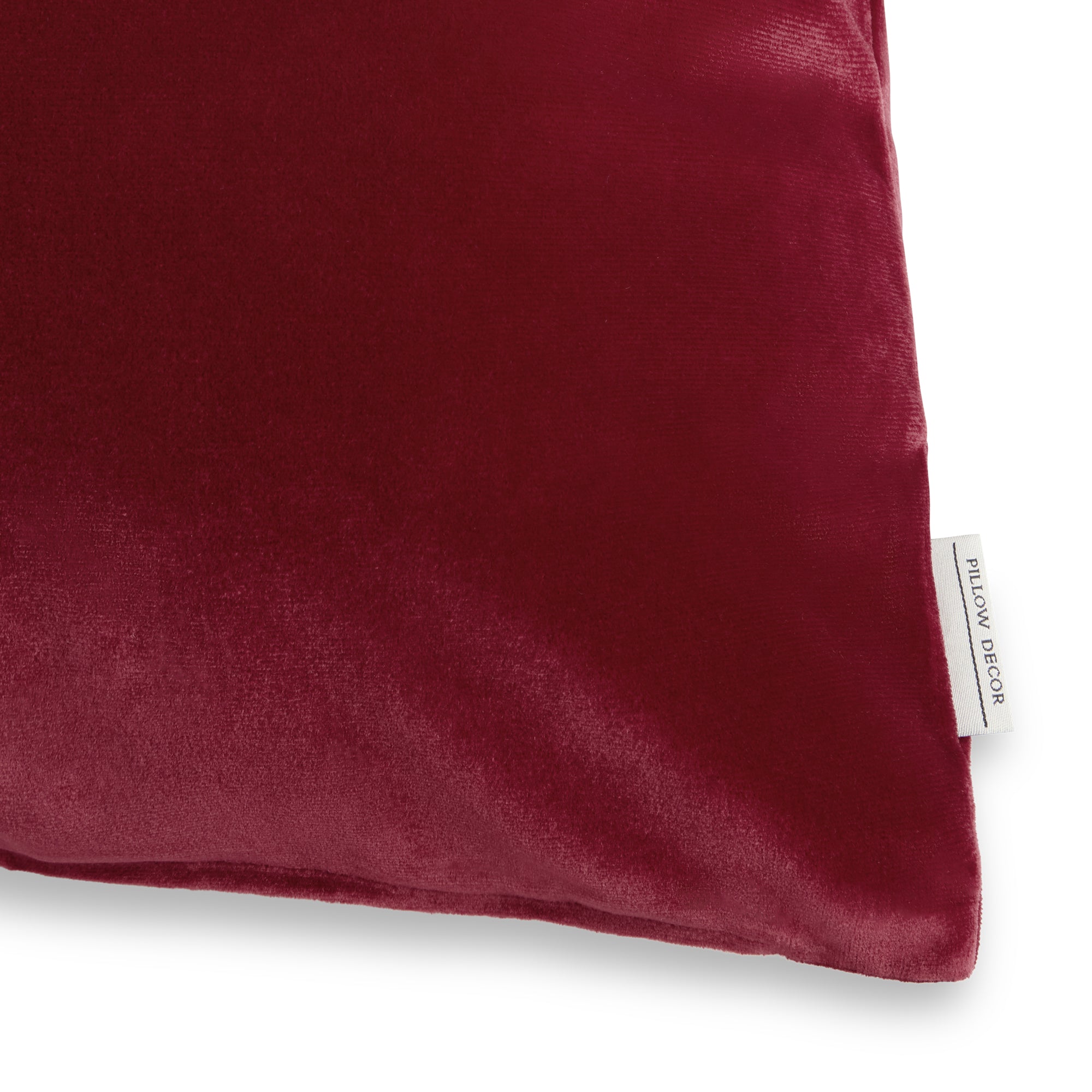 Castello Velvet Pillow - Red - corner detail | all-groups