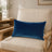 Castello Velvet Pillow - Royal Blue - 12x20 rectangular pillow - lifestyle