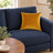 Castello Velvet Pillow - Saffron Yellow - 17x17 square pillow - lifestyle
