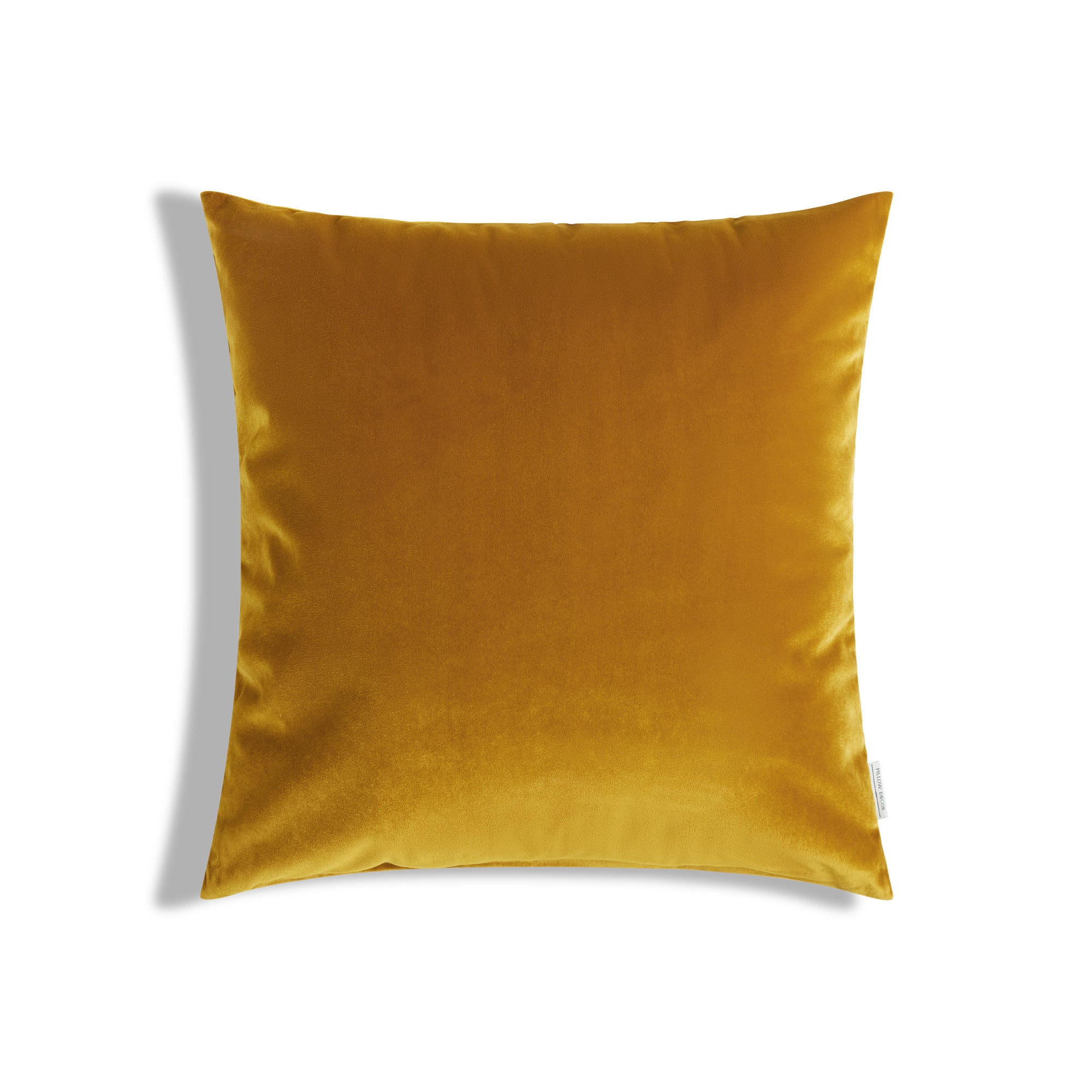 Castello Velvet Pillow - Saffron Yellow - 17x17 square pillow