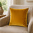 Castello Velvet Pillow - Saffron Yellow - 20x20 square pillow - lifestyle