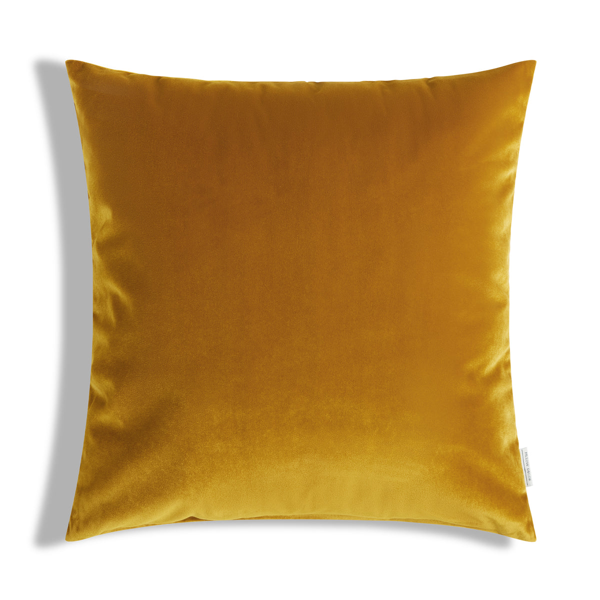 Castello Velvet Pillow - Saffron Yellow - 20x20 square pillow