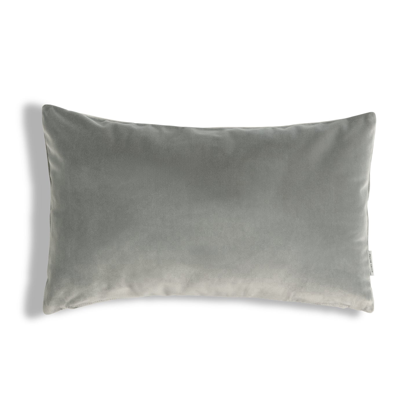 Castello Velvet Pillow - Silver Gray - 12x20 lumbar pillow