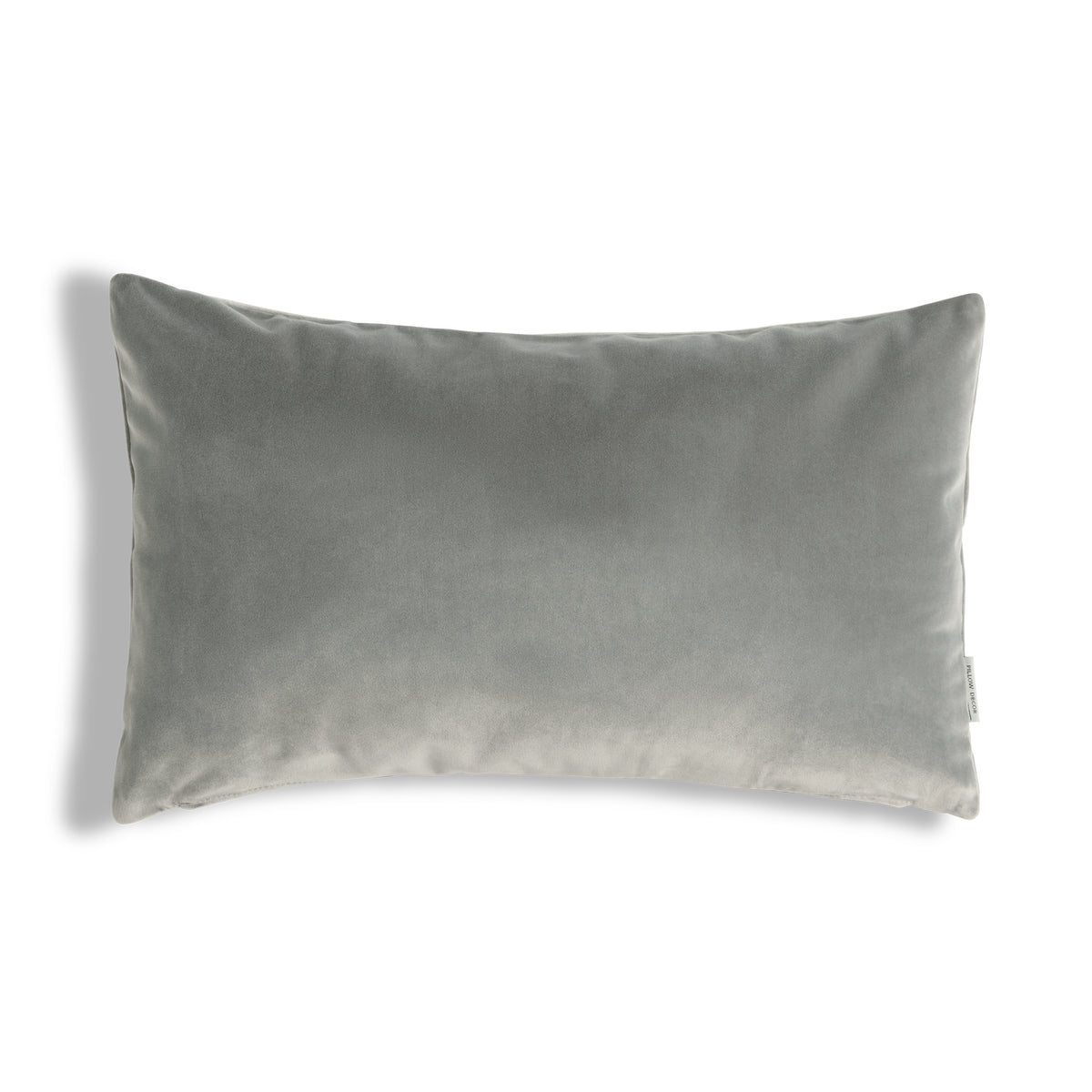 Castello Velvet Pillow - Silver Gray - 12x20 lumbar pillow
