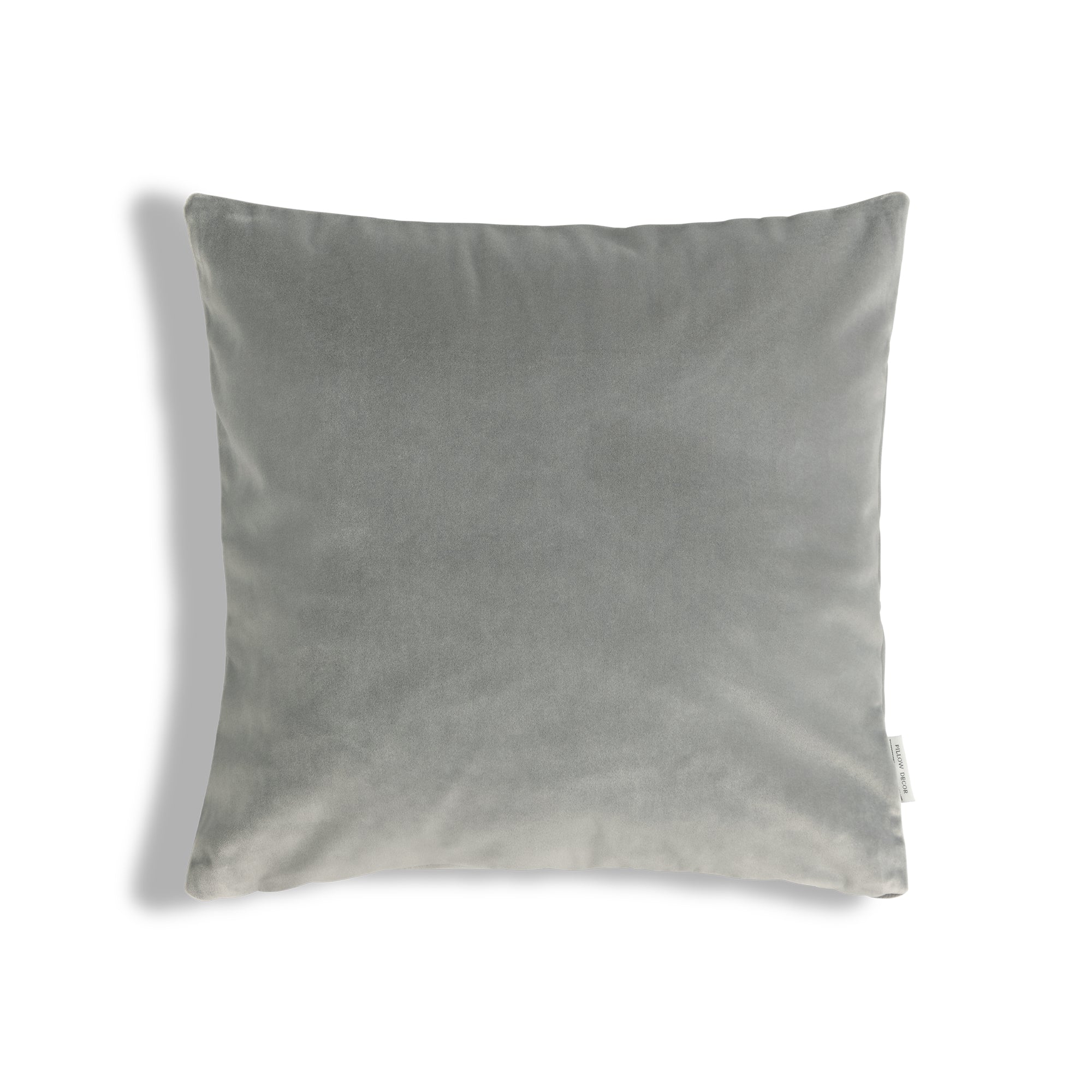 Castello Velvet Pillow - Silver Gray - 17x17 square pillow