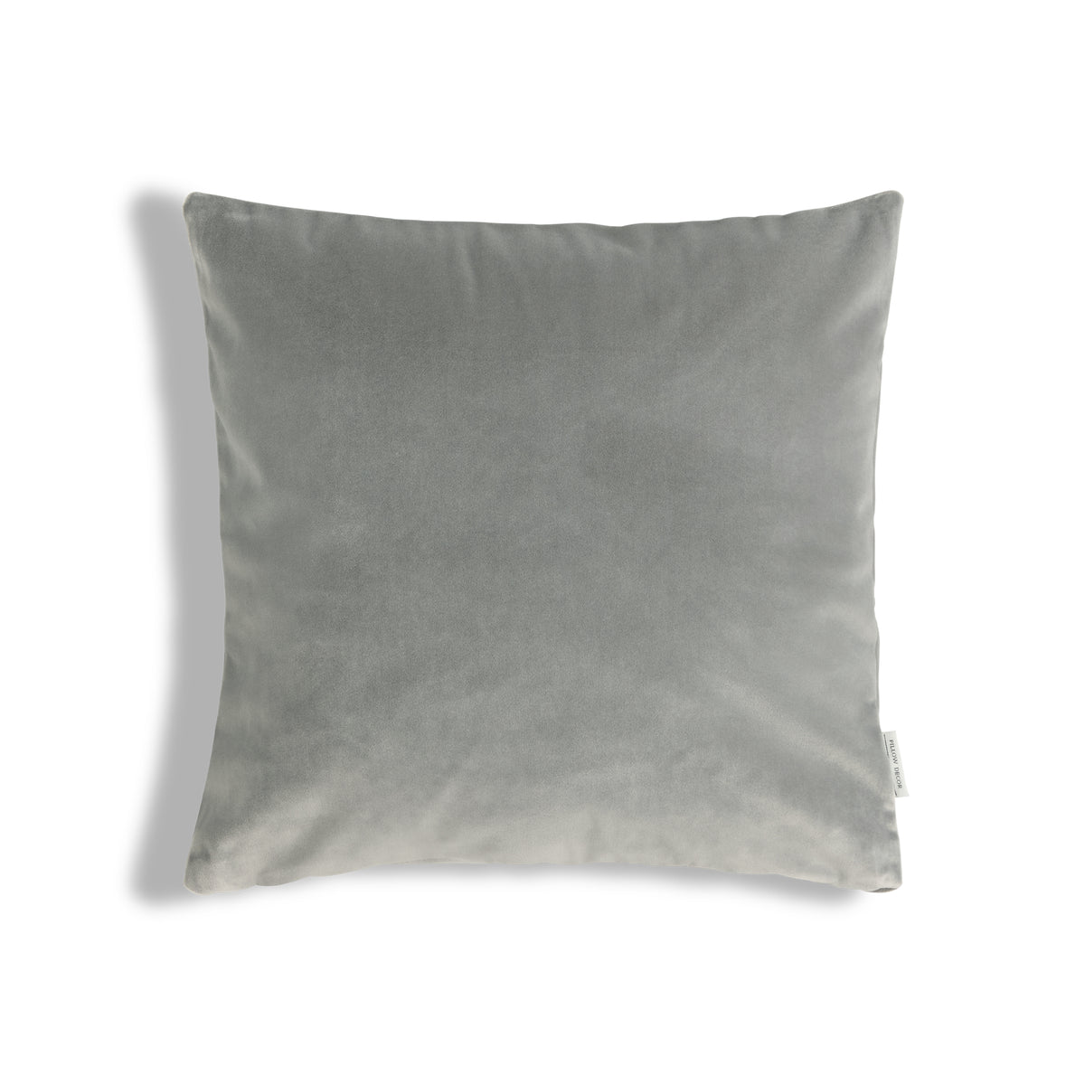 Castello Velvet Pillow - Silver Gray - 17x17 square pillow