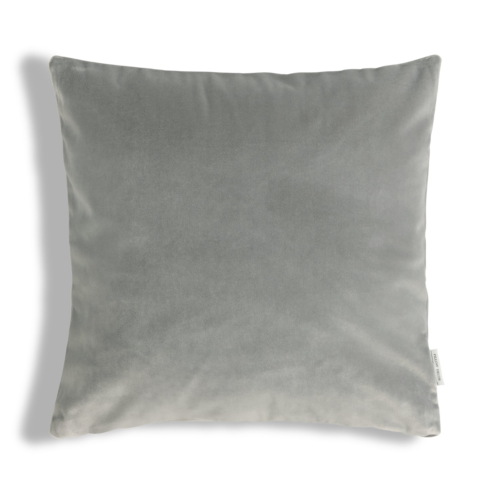 Castello Velvet Pillow - Silver Gray - 20x20 square pillow