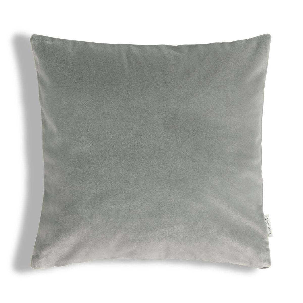 Castello Velvet Pillow - Silver Gray - 20x20 square pillow