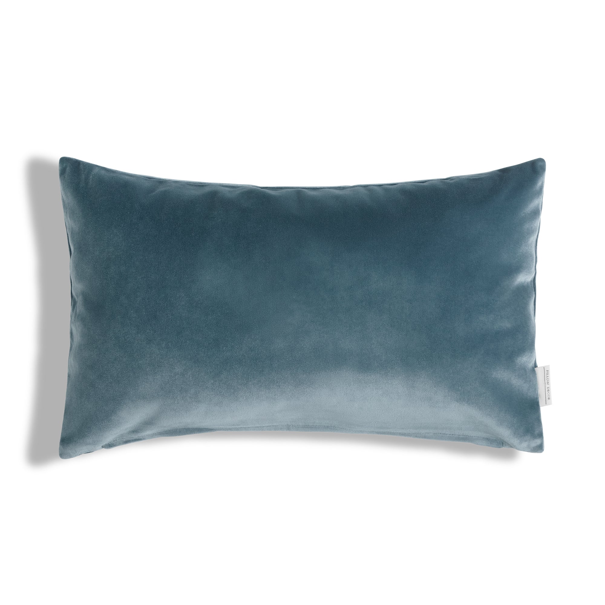 Castello Velvet Pillow - Slate Blue - 12x20 lumbar pillow