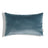 Castello Velvet Pillow - Slate Blue - 12x20 lumbar pillow