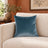 Castello Velvet Pillow - Slate Blue - 17x17 square pillow - lifestyle