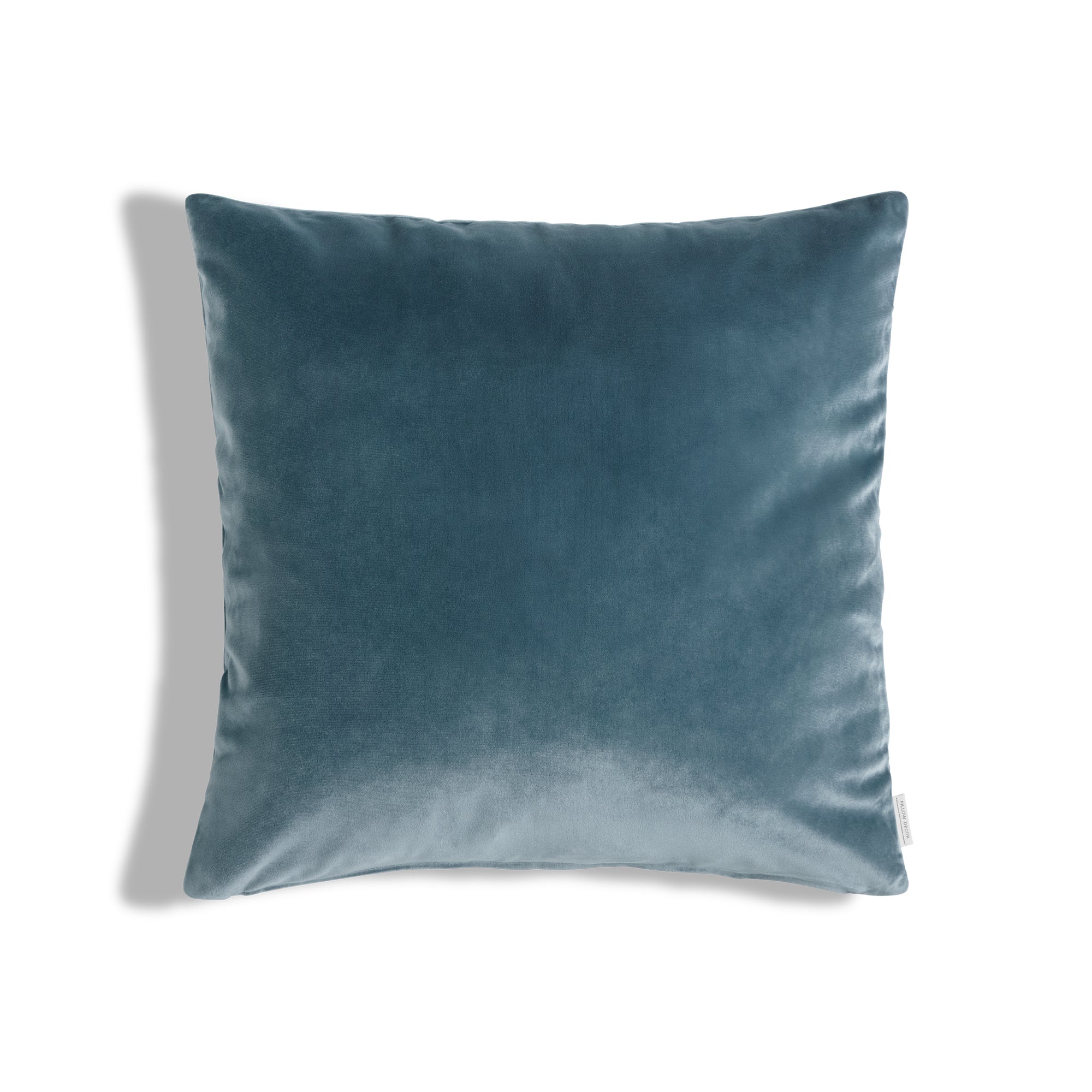 Castello Velvet Pillow - Slate Blue - 17x17 square pillow
