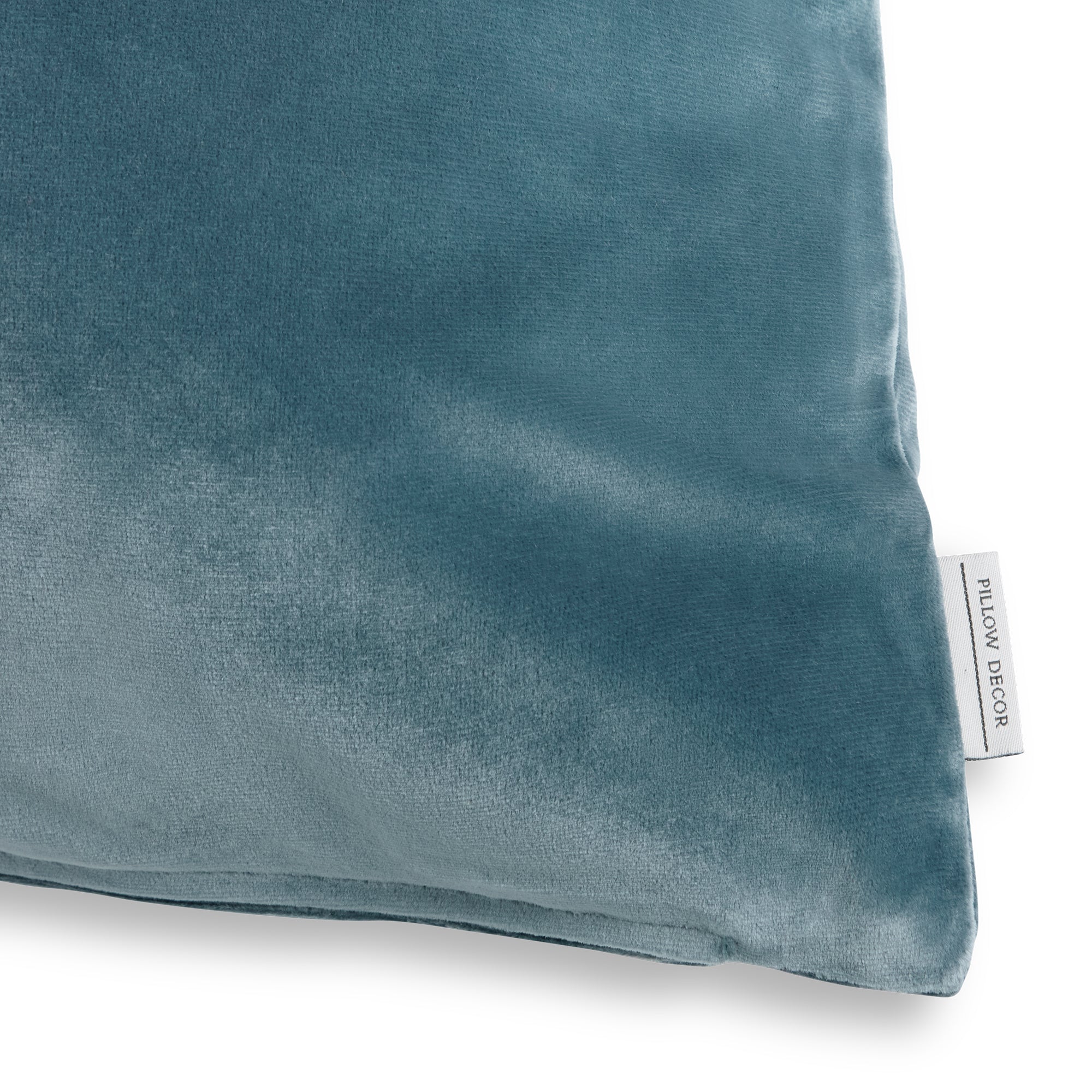 Castello Velvet Pillow - Slate Blue - corner detail | all-groups